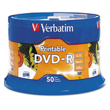 Dvd-r Disc, 4.7 Gb, 16x, White, 50-pk