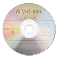 Dual-layer Dvd+r Discs, 8.5gb, 8x, Spindle, 30-pk, Silver