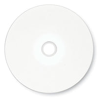 Cd-r Printable Recordable Disc, 80 Min, 52x, Spindle, White, 100-pack