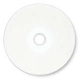 Cd-r Printable Recordable Disc, 80 Min, 52x, Spindle, White, 100-pack