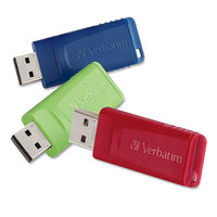 Store 'n' Go Usb Flash Drive, 8 Gb, Assorted Colors, 3-pack
