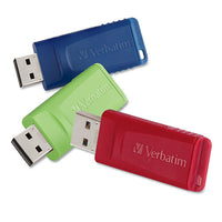 Store 'n' Go Usb Flash Drive, 8 Gb, Assorted Colors, 3-pack