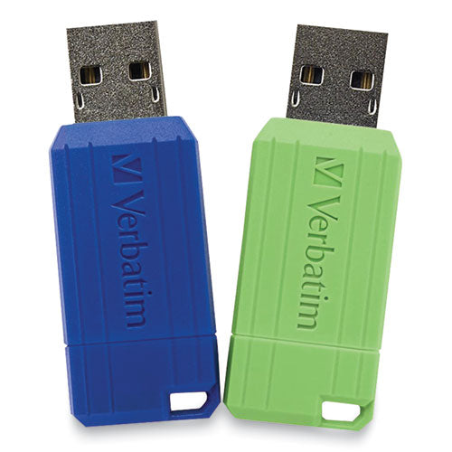 Pinstripe Usb 2.0 Flash Drive, 16 Gb, 2 Assorted Colors