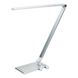Led Desk Lamp With Dimmer, 2-point Adjustable Neck, 15" High, Silver, Ships In 4-6 Business Days