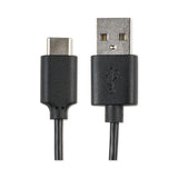 Usb-a To Usb-c Cable, 6 Ft, Black