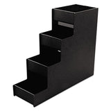 Narrow Condiment Organizer, 6w X 19d X 15 7-8h, Black