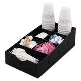 Condiment Caddy, 8.75w X 16d X 5.25h, Black