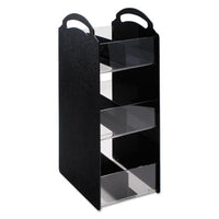 Compact Condiment Organizer, 6 1-8w X 8d X 18h, Black