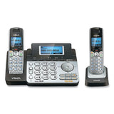 Ds6151-2 Two-handset Two-line Cordless Phone With Answering System, Black-silver