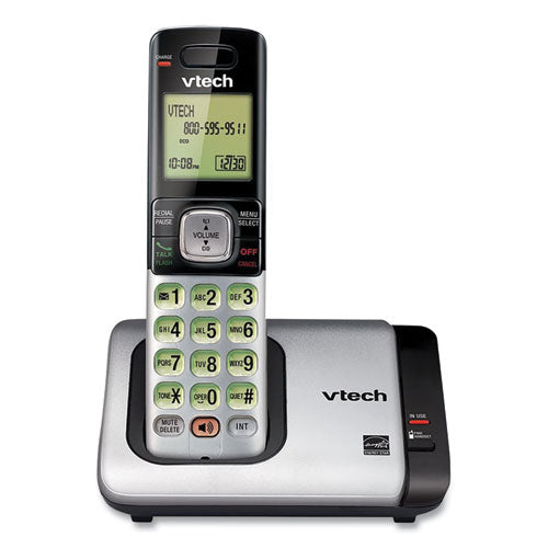 Cs6719-2 Two-handset Cordless Telephone System, Dect 6.0, Silver-black