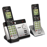 Cs5129-2 Two-handset Cordless Telephone System, Dect 6.0, Silver-black