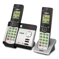 Cs5129-2 Two-handset Cordless Telephone System, Dect 6.0, Silver-black