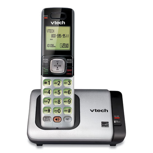 Cs6719 Cordless Telephone, Black-silver