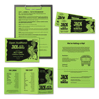 Color Paper, 24 Lb, 8.5 X 11, Martian Green, 500-ream