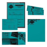 Color Paper, 24 Lb, 8.5 X 11, Terrestrial Teal, 500-ream