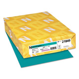 Color Paper, 24 Lb, 8.5 X 11, Terrestrial Teal, 500-ream