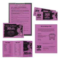 Color Paper, 24 Lb, 8.5 X 11, Outrageous Orchid, 500-ream