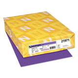 Color Cardstock, 65 Lb, 8.5 X 11, Gravity Grape, 250-pack