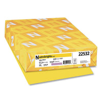 Color Paper, 24 Lb, 8.5 X 14, Solar Yellow, 500-ream