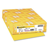 Color Paper, 24 Lb, 8.5 X 14, Solar Yellow, 500-ream