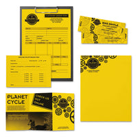 Color Paper, 24 Lb, 11 X 17, Solar Yellow, 500-ream