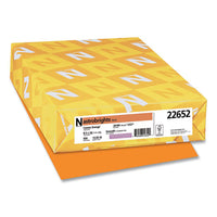 Color Paper, 24 Lb, 8.5 X 14, Cosmic Orange, 500-ream