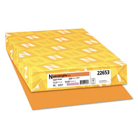 Color Paper, 24 Lb, 11 X 17, Cosmic Orange, 500-ream