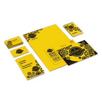 Color Cardstock, 65 Lb, 8.5 X 11, Solar Yellow, 250-pack