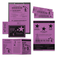 Color Cardstock, 65 Lb, 8.5 X 11, Planetary Purple, 250-pack