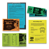 Color Cardstock - "spectrum" Assortment, 24lb, 8.5 X 11, Assorted Spectrum Colors, 200-pack