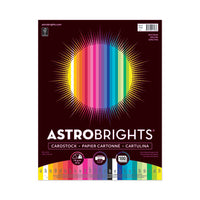 Color Cardstock, 65 Lb, 8.5 X 11, Assorted Colors, 100-pack