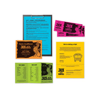 Color Cardstock, 65 Lb, 8.5 X 11, Assorted Colors, 100-pack