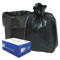 Linear Low-density Can Liners, 16 Gal, 0.6 Mil, 24" X 33", Black, 500-carton
