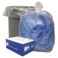 Linear Low-density Can Liners, 33 Gal, 0.63 Mil, 33" X 39", Clear, 250-carton