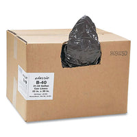Linear Low-density Can Liners, 33 Gal, 0.63 Mil, 33" X 39", Black, 25 Bags-roll, 10 Rolls-carton