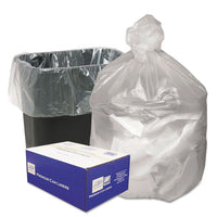 Waste Can Liners, 45 Gal, 10 Microns, 40" X 46", Natural, 250-carton