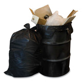 Heavy-duty Low-density Wing Tie Contractor Bags, 42 Gal, 3 Mil, 32.75 X 45.13, Black, 20 Bags-roll, 4 Rolls-carton