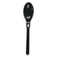 Spoon Wego Polystyrene, Spoon, Black, 1000-carton