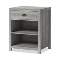 Fallbrook Printer Stand, 24w X 20d X 30.25h, 50 Lb Capacity, Smoked Ash