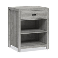 Fallbrook Printer Stand, 24w X 20d X 30.25h, 50 Lb Capacity, Smoked Ash