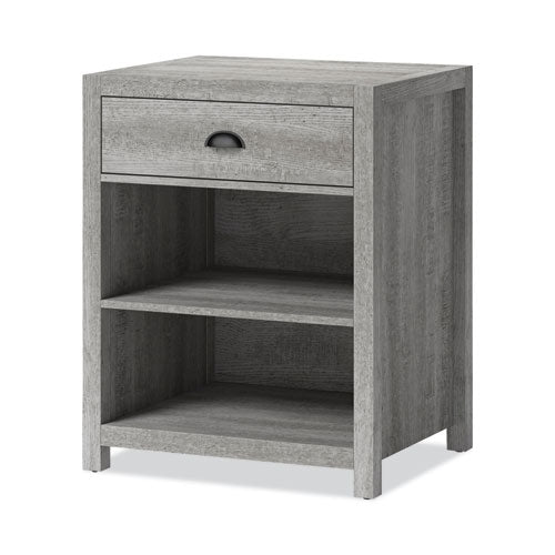 Fallbrook Printer Stand, 24w X 20d X 30.25h, 50 Lb Capacity, Smoked Ash