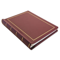 Binder For Corporation Minutes, 3 Posts, 2" Capacity, 11 X 8.5, Red W-gold Trim