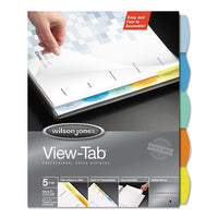 View-tab Paper Index Dividers, 8-tab, 11 X 8.5, White, 1 Set