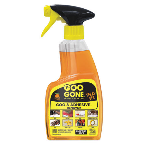 Spray Gel Cleaner, Citrus Scent, 12 Oz Spray Bottle, 6-carton