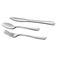 Heavyweight Plastic Forks, Reflections Design, Silver, 600-carton