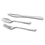 Heavyweight Plastic Forks, Reflections Design, Silver, 600-carton