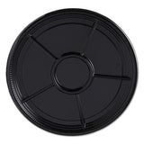 Caterline Casuals Thermoformed Platters, Pet, Black, 16" Diameter