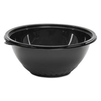 Caterline Pack N' Serve Plastic Bowl, 160 Oz, Black, 25-case