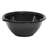 Caterline Pack N' Serve Plastic Bowl, 160 Oz, Black, 25-case