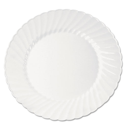 Plate,plastic,9,white